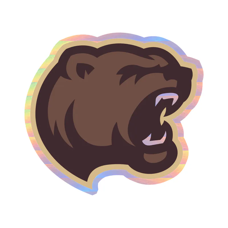 Hershey Bears - Image 3 - Holographic Vinyl Decal - Custom Size