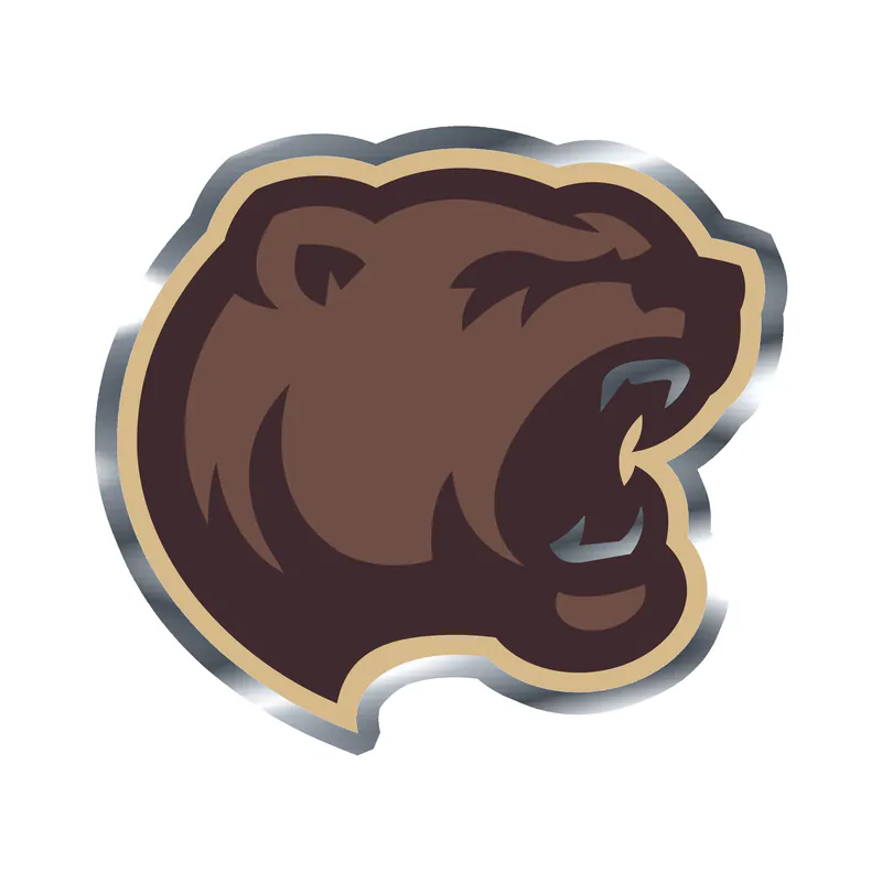 Hershey Bears - Image 3 - Silver Chrome Vinyl Decal - Custom Size