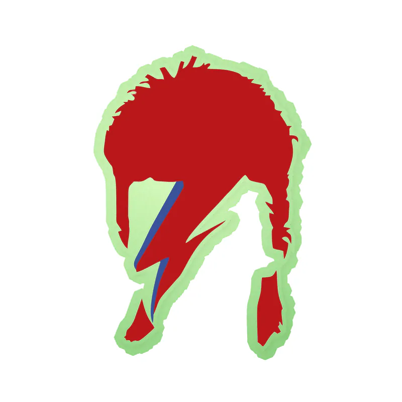 David Bowie Glow in the Dark Vinyl Decal - Custom Size