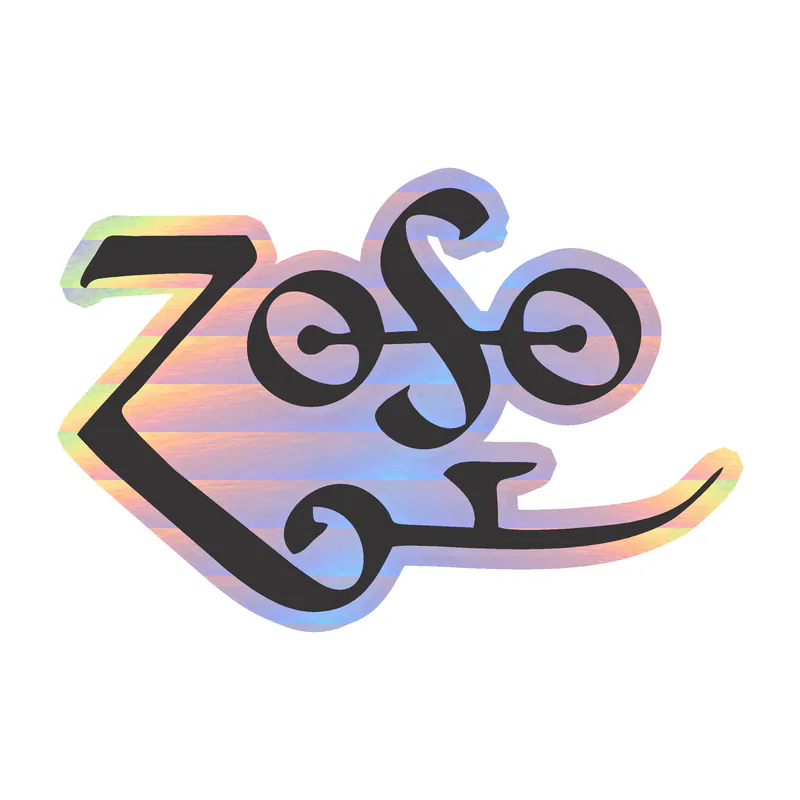 Led Zeppelin Holographic Vinyl Decal - Custom Size