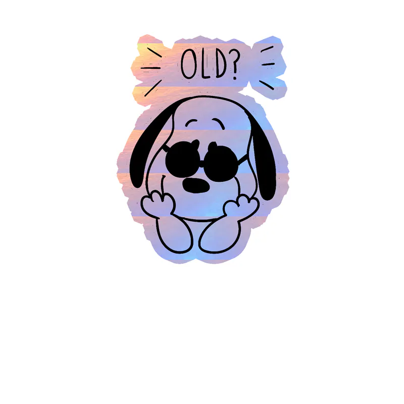 Snoopy Holographic Vinyl Decal