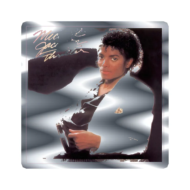 Michael Jackson Silver Chrome Vinyl Decal - Custom Size