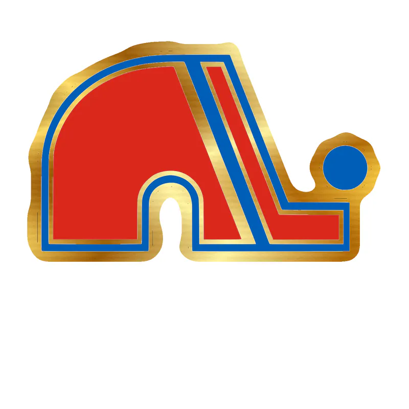 Quebec Nordiques - Elephant - Gold Chrome Vinyl Sticker - Custom Size