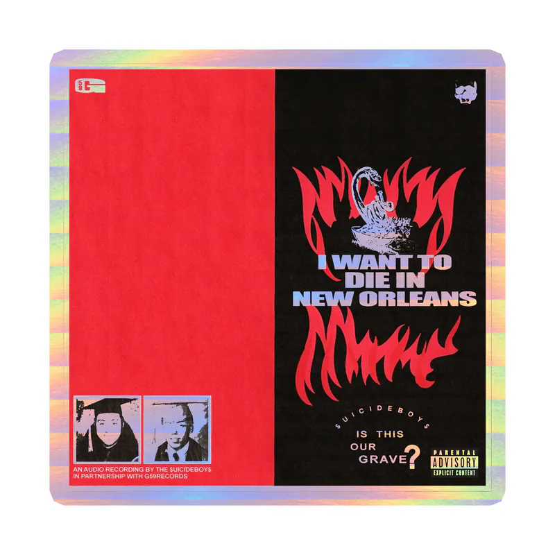 SuicideBoys Album Cover Holographic Vinyl Decal - Custom Size