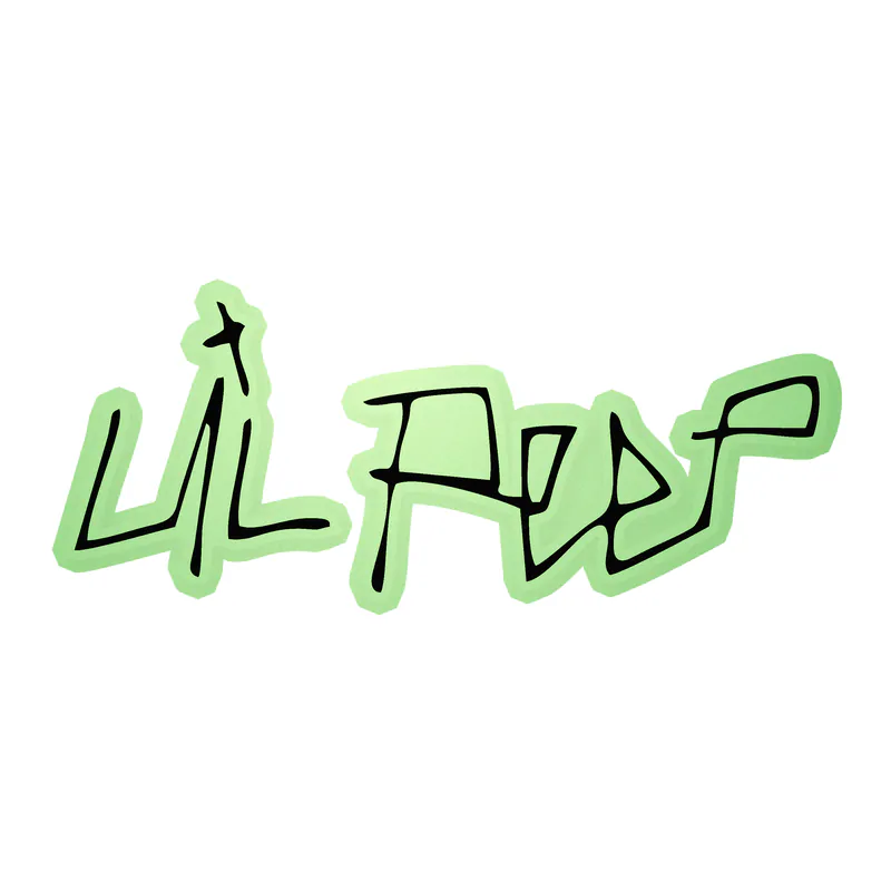 Lil Peep Glow in the Dark Vinyl Decal - Custom Size