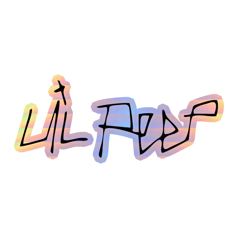Lil Peep Holographic Vinyl Decal - Custom Size