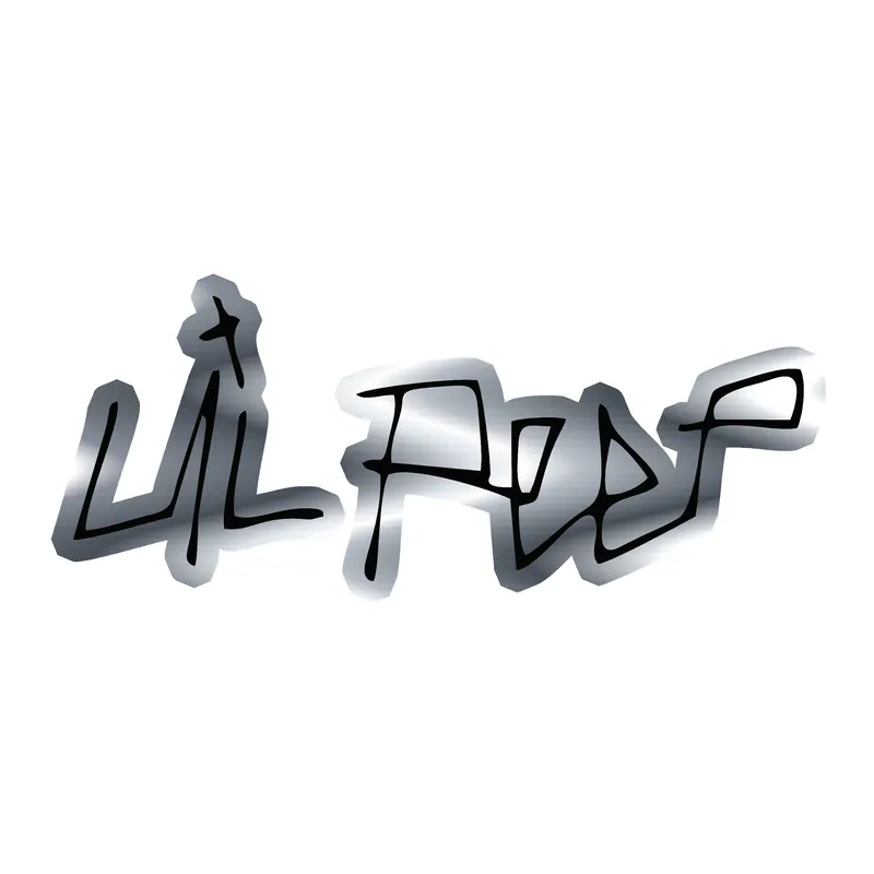 Lil Peep Silver Chrome Vinyl Decal - Custom Size