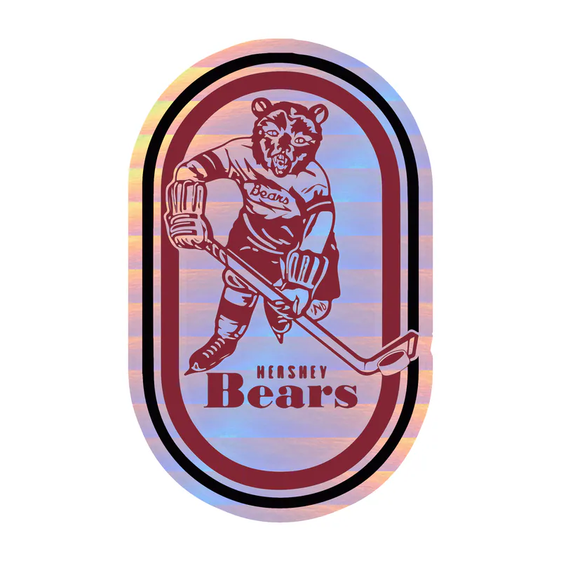 Hershey Bears - Image 2 - Holographic Vinyl Decal - Custom Size