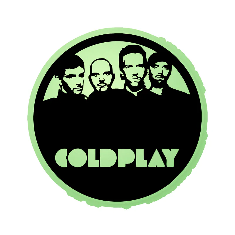 Coldplay Glow in the Dark Vinyl Decal - Custom Size