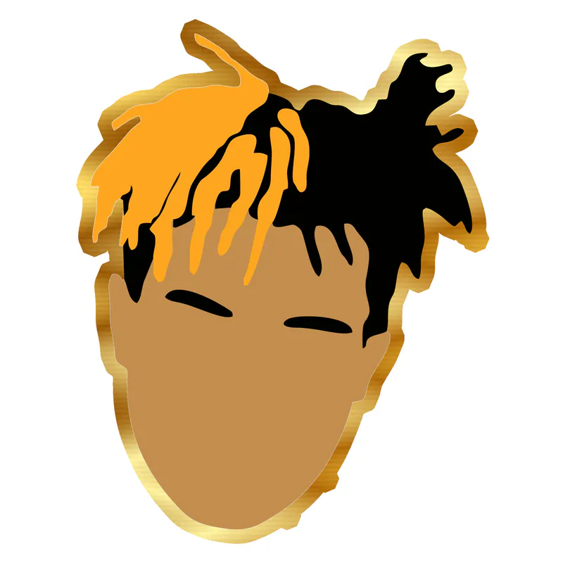 xxxtentacion Gold Chrome Vinyl Decal - Custom Size
