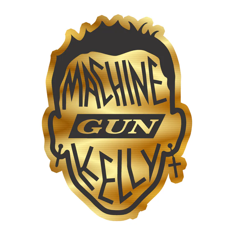 Machine Gun Kelly Gold Chrome Vinyl Decal - Custom Size