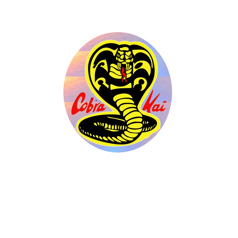 Cobra Kai Holographic Vinyl Sticker - Custom Size