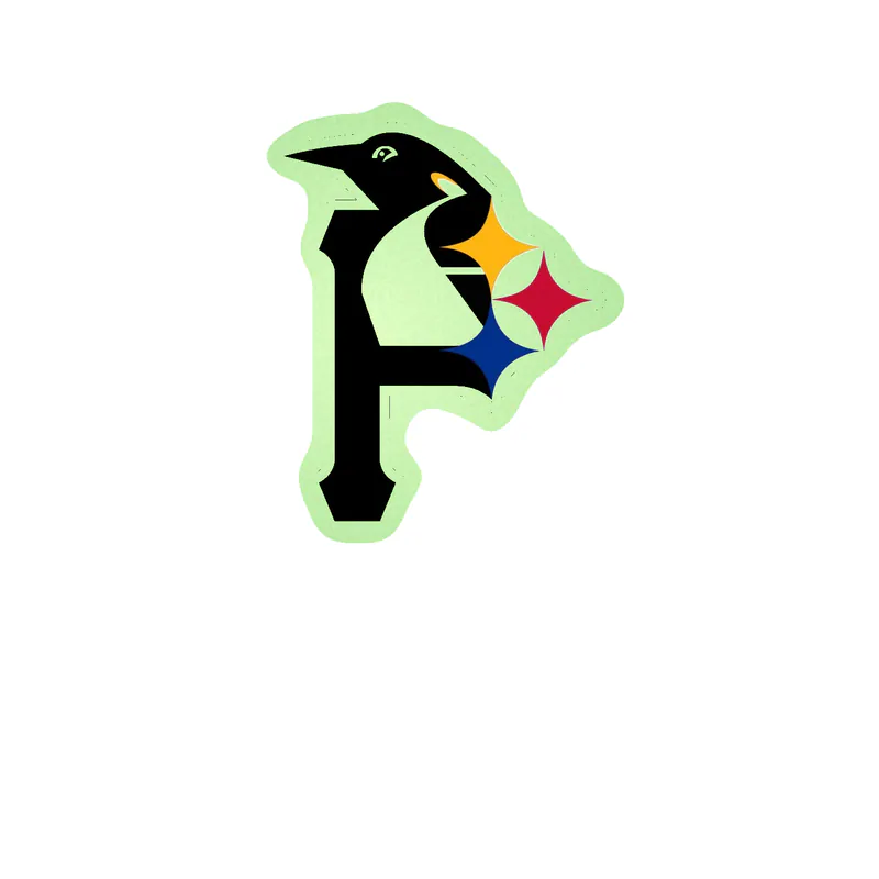 Pittsburgh Sports Glow in the Dark Vinyl Sticker - Custom Size