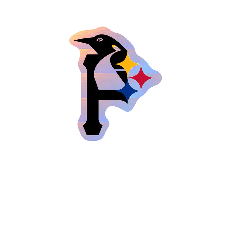Pittsburgh Sports Holographic Vinyl Sticker - Custom Size