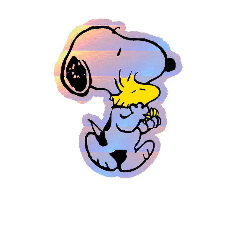 Snoopy Holographic Vinyl Decal