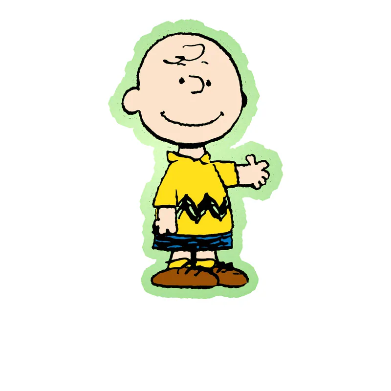 Snoopy - Charlie Brown Glow in the Dark Vinyl Decal