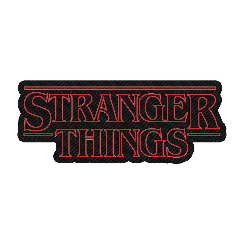 Stranger Things Carbon Fiber Vinyl Decal
