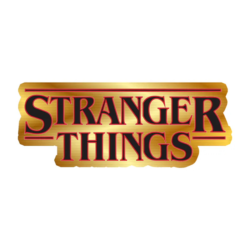 Stranger Things Gold Chrome Vinyl Decal
