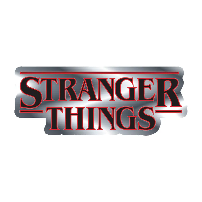 Stranger Things Silver Chrome Vinyl Decal