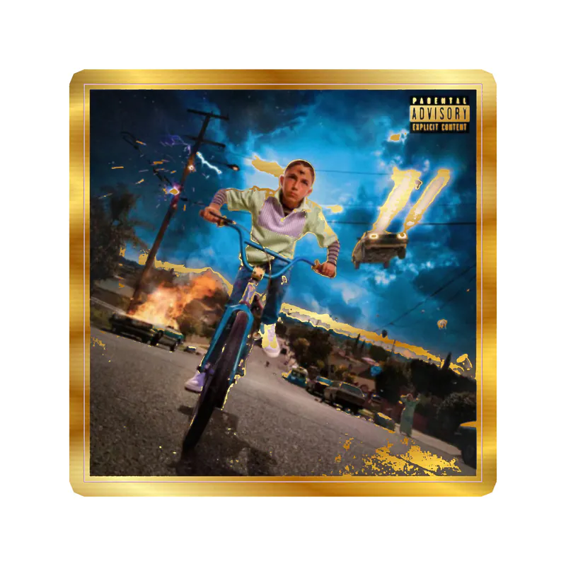 Bad Bunny - YHLQMDLG - Gold Chrome Vinyl Decal