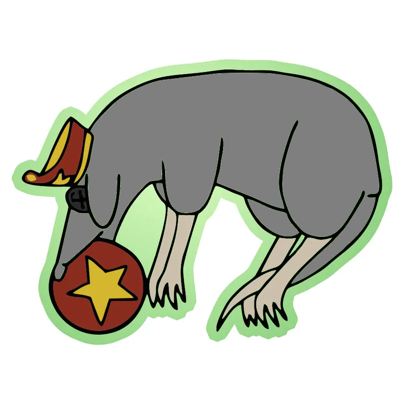 Coraline - Rat - Glow in the Dark Vinyl Sticker - Custom Size