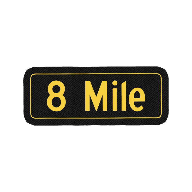 Eminem - 8 Mile - Carbon Fiber Vinyl Sticker - Custom Size