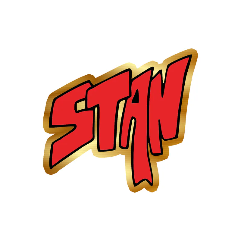Eminem - STAN - Gold Chrome Vinyl Sticker - Custom Size