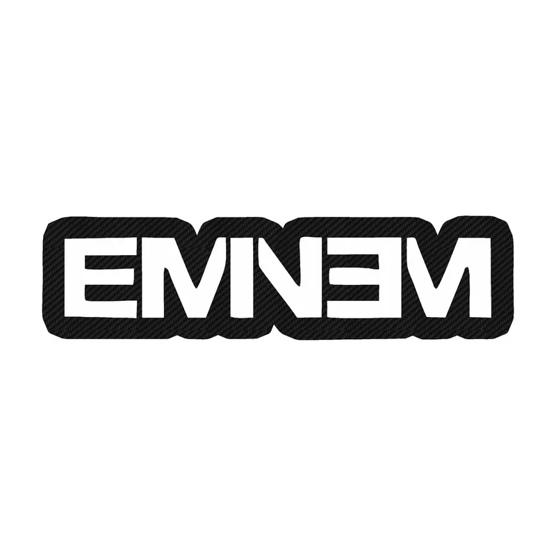 Eminem - Name 3 - Carbon Fiber Vinyl Sticker - Custom Size