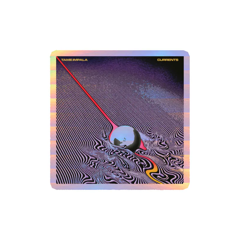 Tame Impala - Currents Album Cover - Holographic Vinyl Sticker - Custom Size