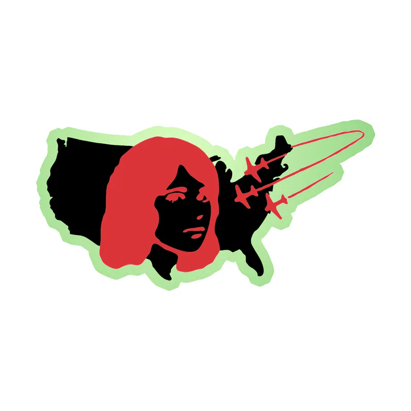 Tv Girl - U.S. Tour - Glow in the Dark Vinyl Sticker - Custom Size