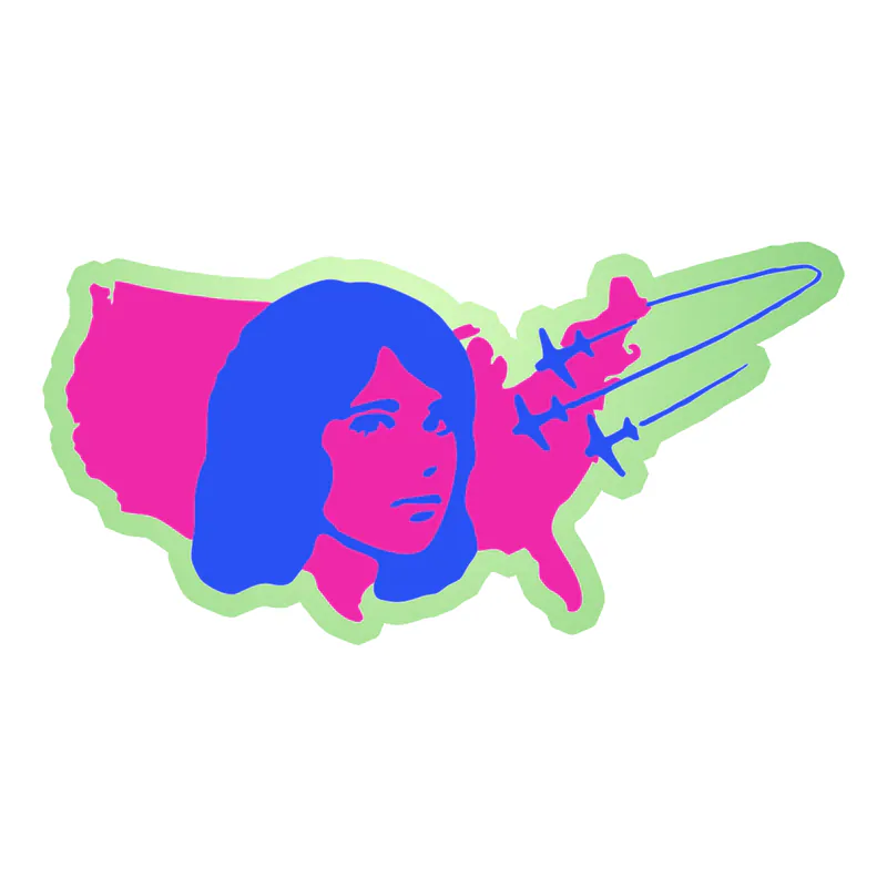 Tv Girl - U.S. Tour 3 - Glow in the Dark Vinyl Sticker - Custom Size
