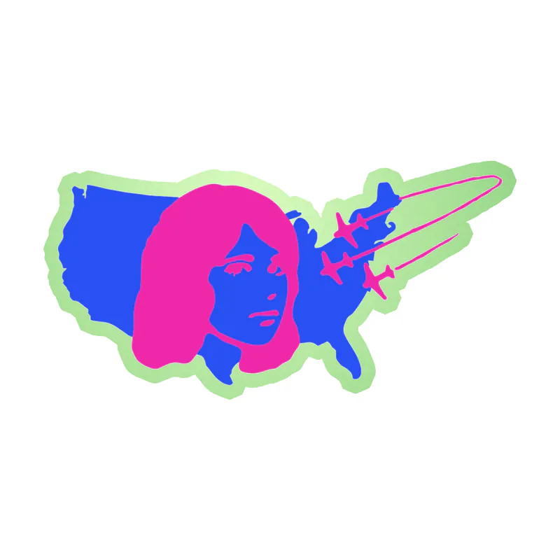 Tv Girl - U.S. Tour 4 - Glow in the Dark Vinyl Sticker - Custom Size