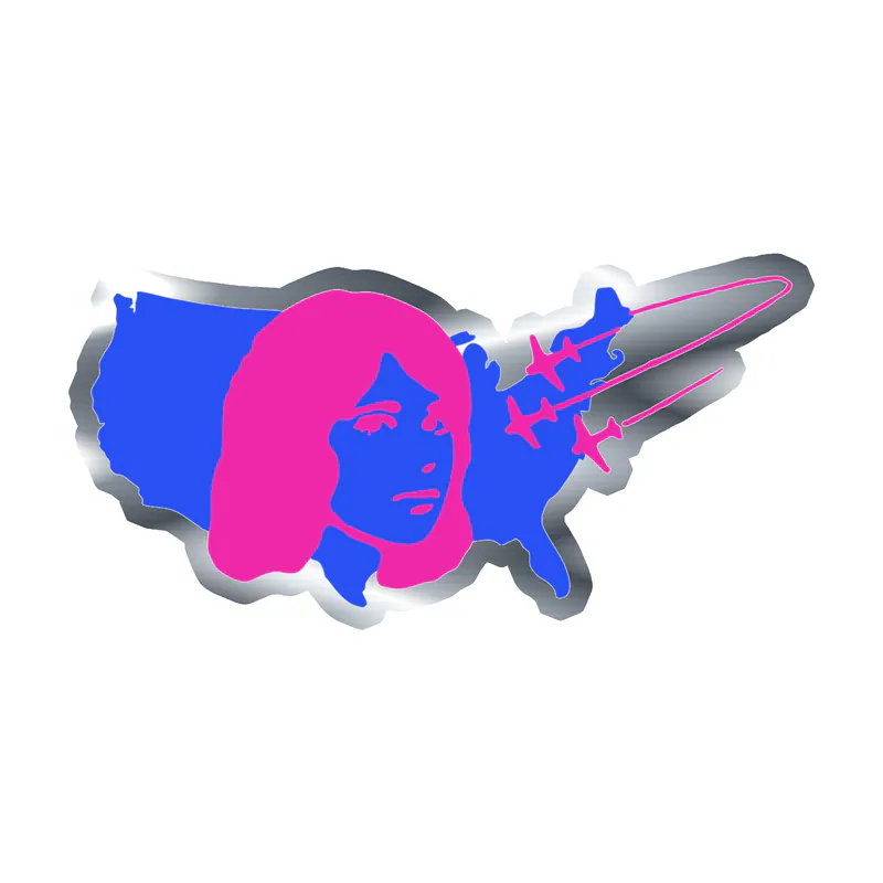 Tv Girl - U.S. Tour 4 - Silver Chrome Vinyl Sticker - Custom Size