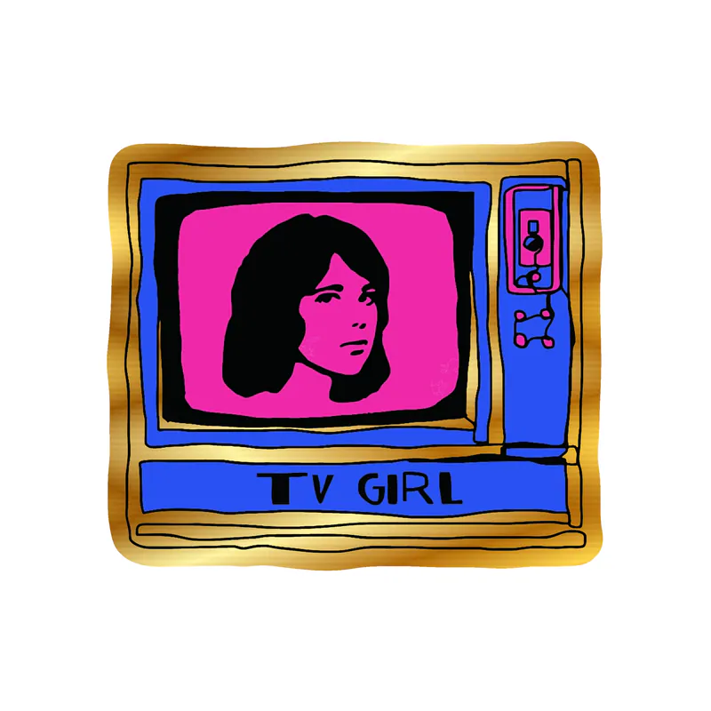 Tv Girl - TV - Gold Chrome Vinyl Sticker - Custom Size