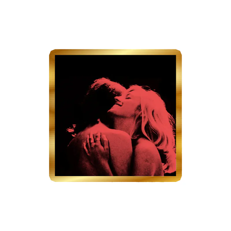 Tv Girl - French Exit Album Cover - Gold Chrome Vinyl Sticker - Custom Size