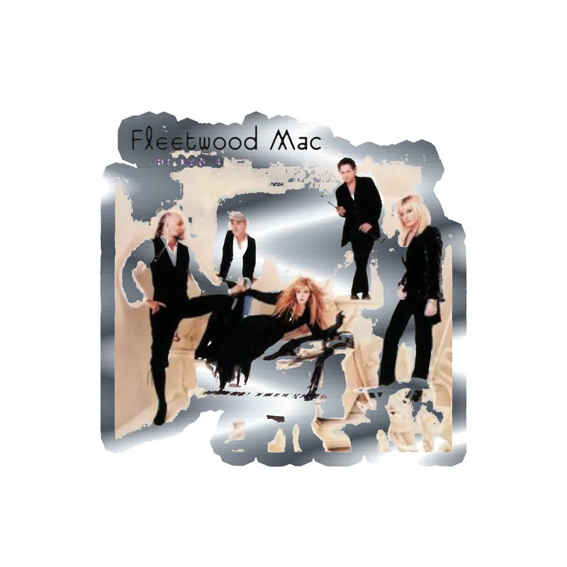 Fleetwood Mac - The Dance Album Cover - Silver Chrome Vinyl Sticker - Custom Size