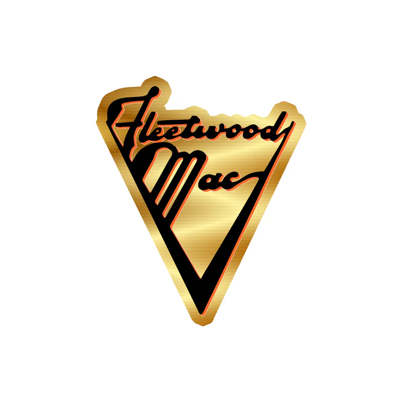 Fleetwood Mac - Name 2 - Gold Chrome Vinyl Sticker - Custom Size
