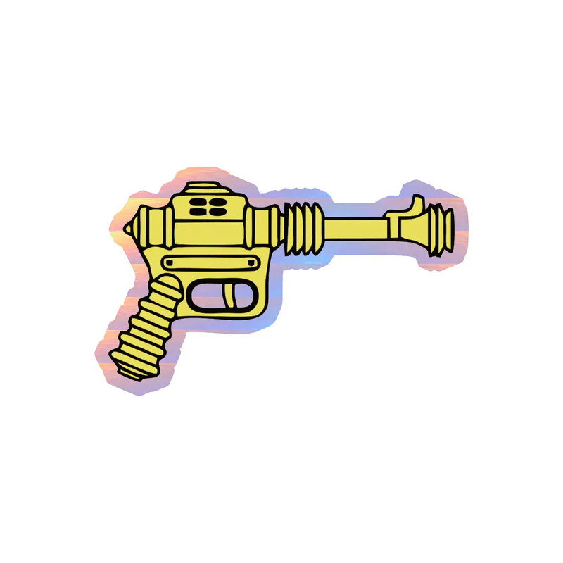 Foo Fighters - Ray Gun - Holographic Vinyl Sticker - Custom Size