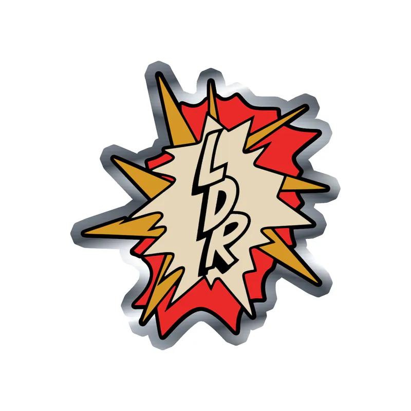 Lana Del Rey - LDR - Silver Chrome Vinyl Sticker - Custom Size