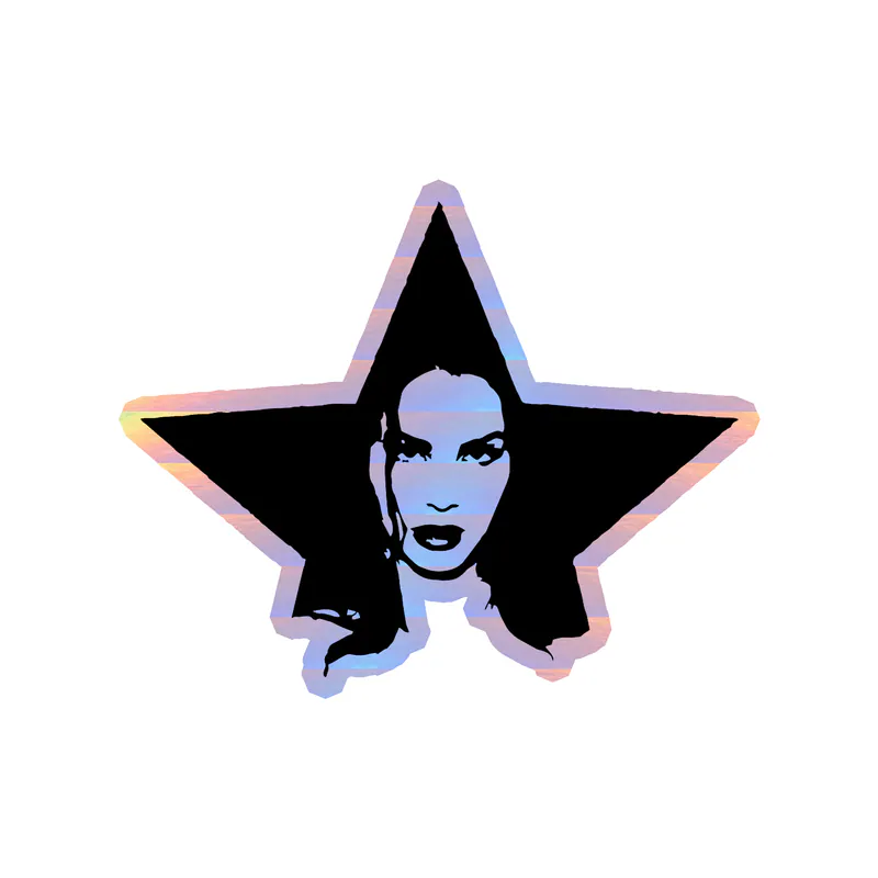 Lana Del Rey - Star - Holographic Vinyl Sticker - Custom Size
