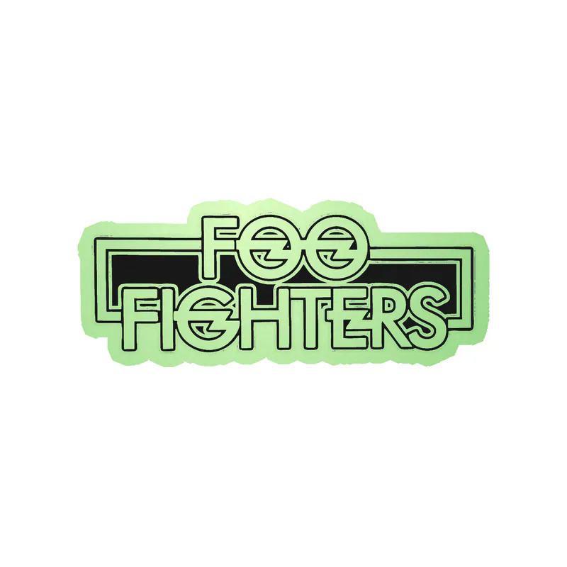 Foo Fighters - Name 3 - Glow in the Dark Vinyl Sticker - Custom Size