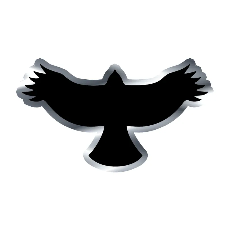 Foo Fighters - Taylor Hawkins Memorial Logo - Silver Chrome Vinyl Sticker - Custom Size