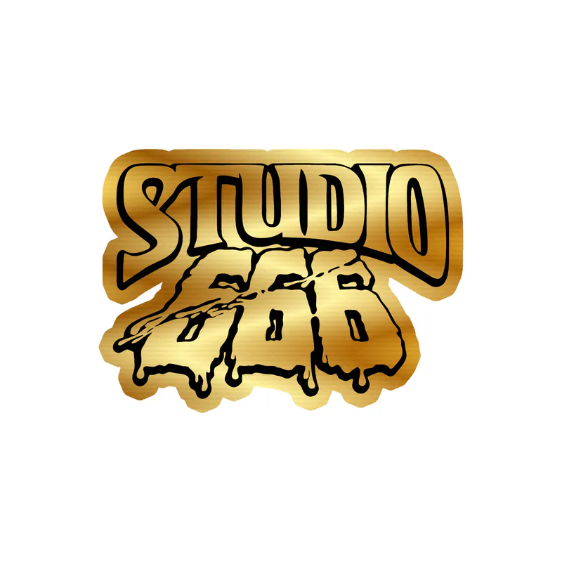 Foo Fighters - Studio 666 - Gold Chrome Vinyl Sticker - Custom Size