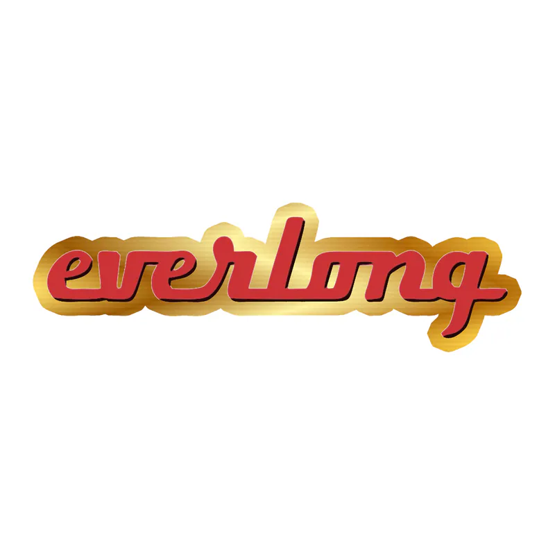 Foo Fighters - Everlong- Gold Chrome Vinyl Sticker - Custom Size