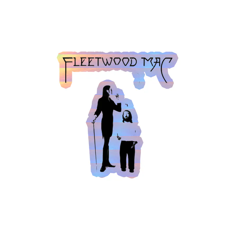 Fleetwood Mac - Fleetwood Mac Album Cover - Holographic Vinyl Sticker - Custom Size