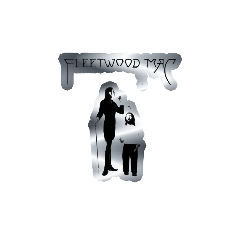 Fleetwood Mac - Fleetwood Mac Album Cover - Silver Chrome Vinyl Sticker - Custom Size