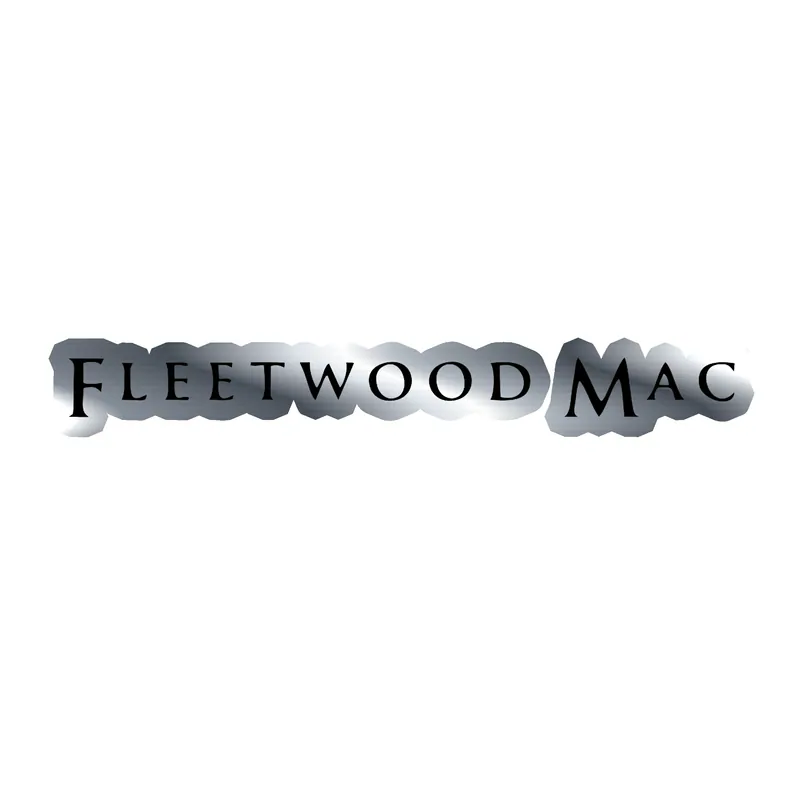 Fleetwood Mac - Name - Silver Chrome Vinyl Sticker - Custom Size