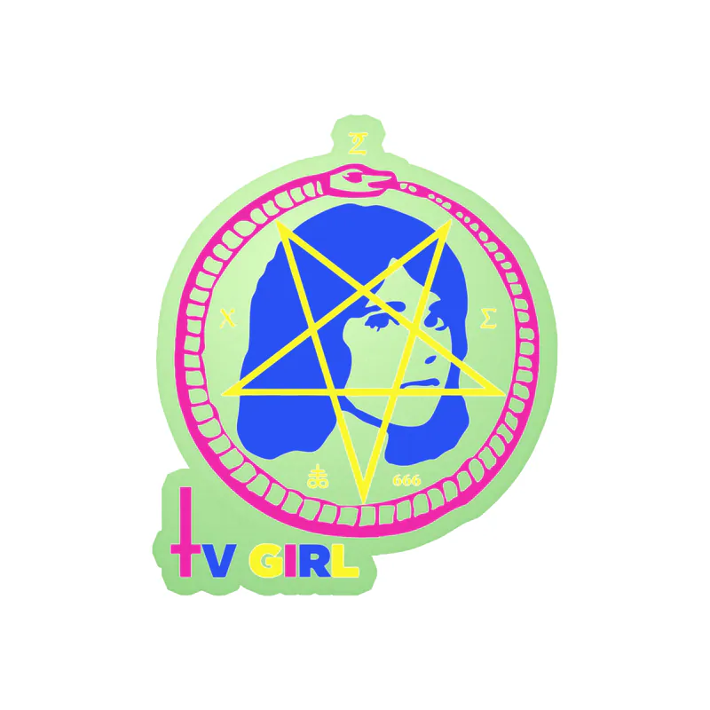 Tv Girl - Satan Girl With Name 3 - Glow in the Dark Vinyl Sticker - Custom Size
