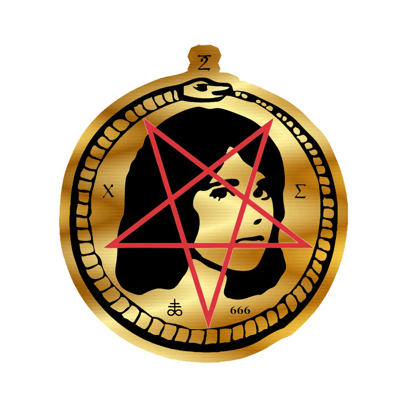 Tv Girl - Satan Girl 2 - Gold Chrome Vinyl Sticker - Custom Size
