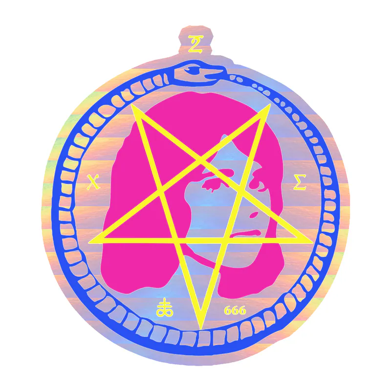 Tv Girl - Satan Girl 3 - Holographic Vinyl Sticker - Custom Size